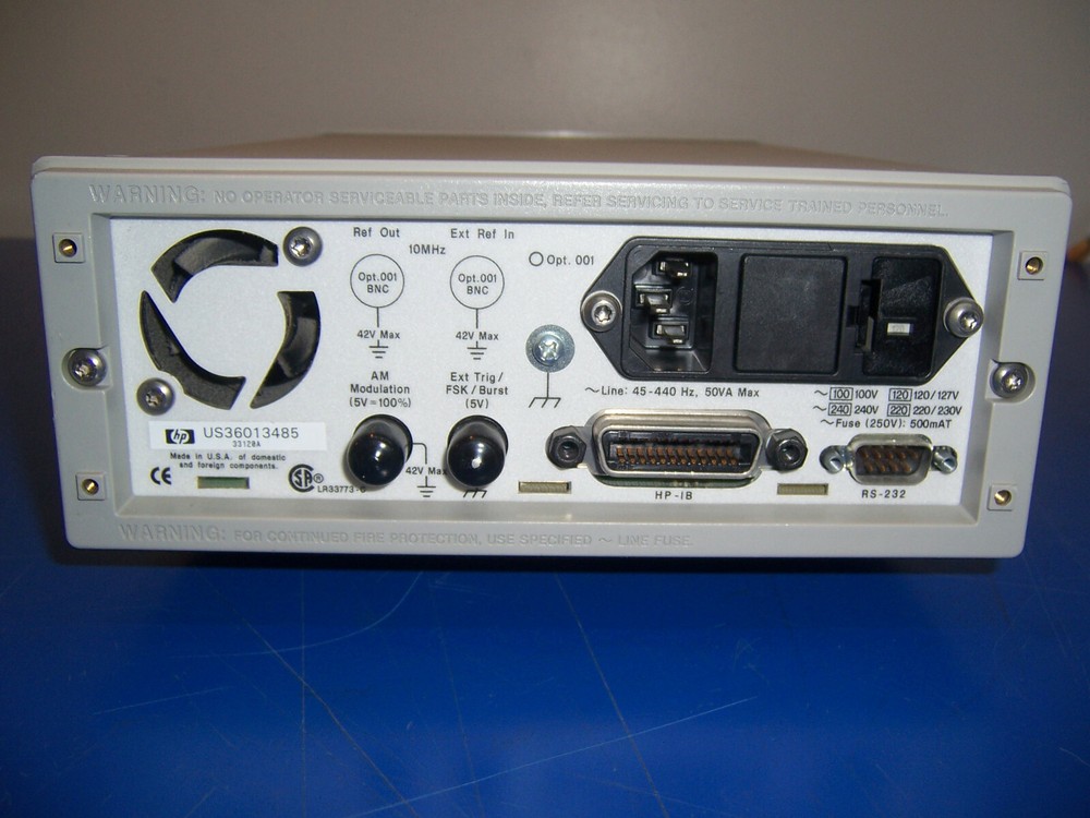 10933 HP 33120A 15 mhz function / arbitrary waveform generator
