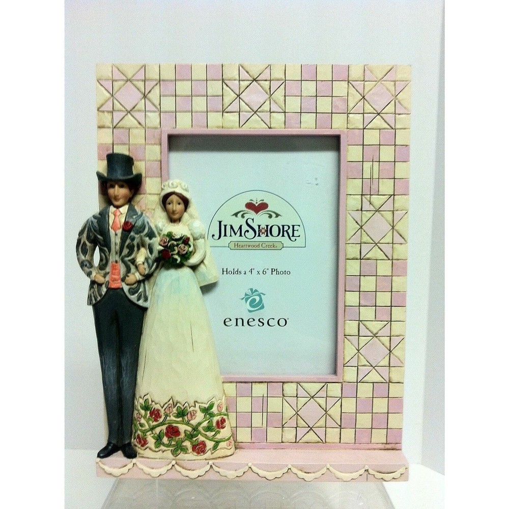 Jim Shore Bride & Groom Picture Frame