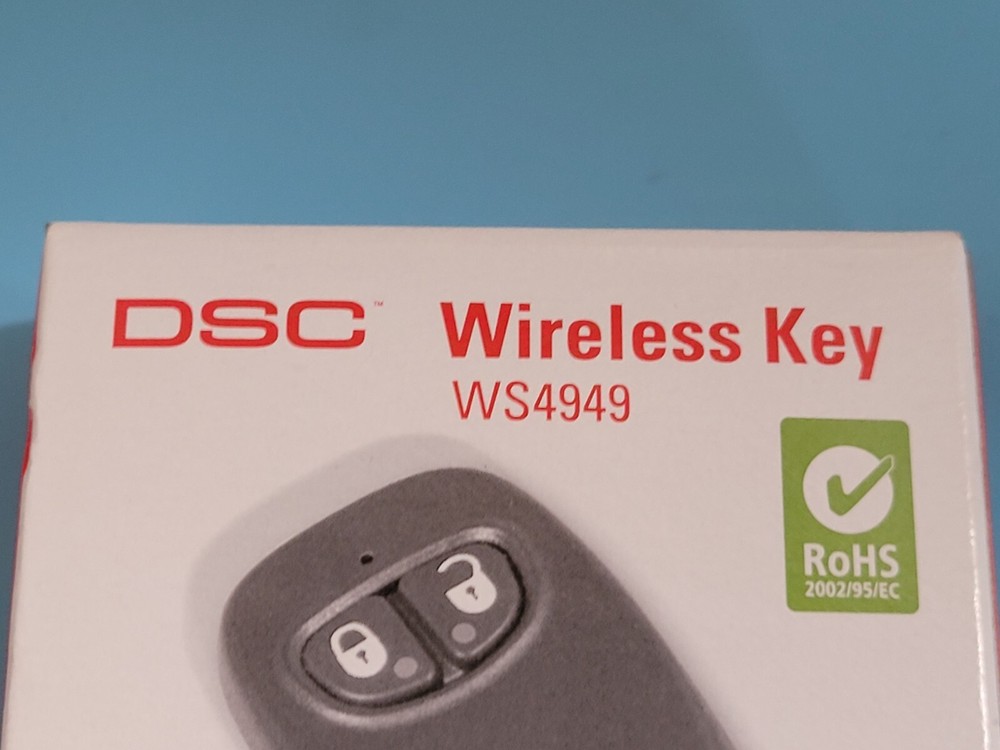 DSC WS4949 Wireless 433mhz 2-button, 3-channel wireless key