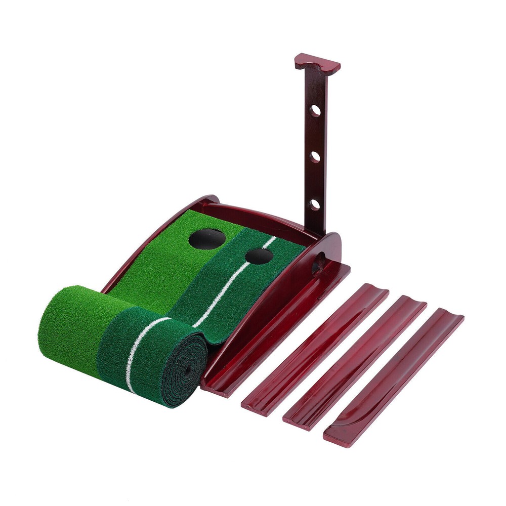 10ft Indoor Golf Putting Exerciser Putting Green W/ Automatic Ball Return System
