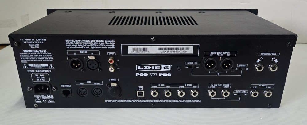 Line 6 POD X3 PRO Guitar Rack Mount Multi Effects Processor