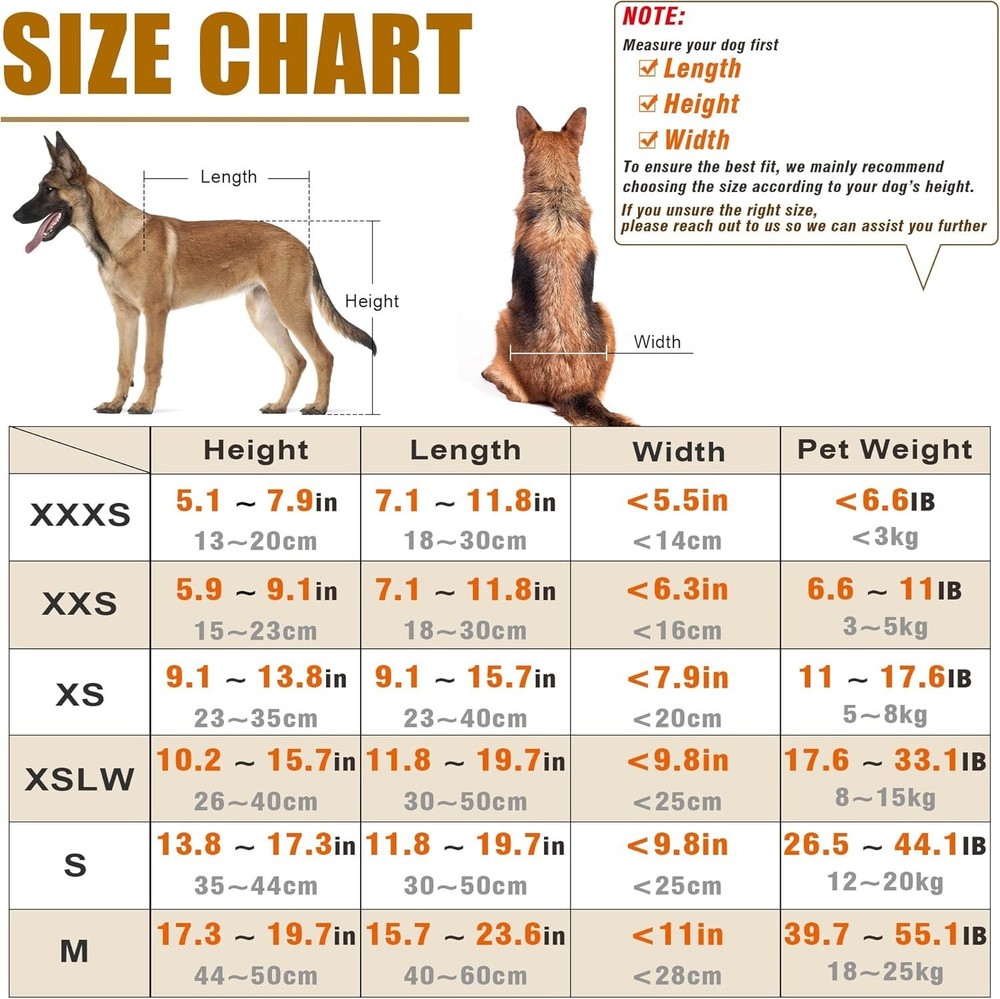 Adjustable Dog Wheelchair for Back Legs Mobility Support - Lightweight - Small