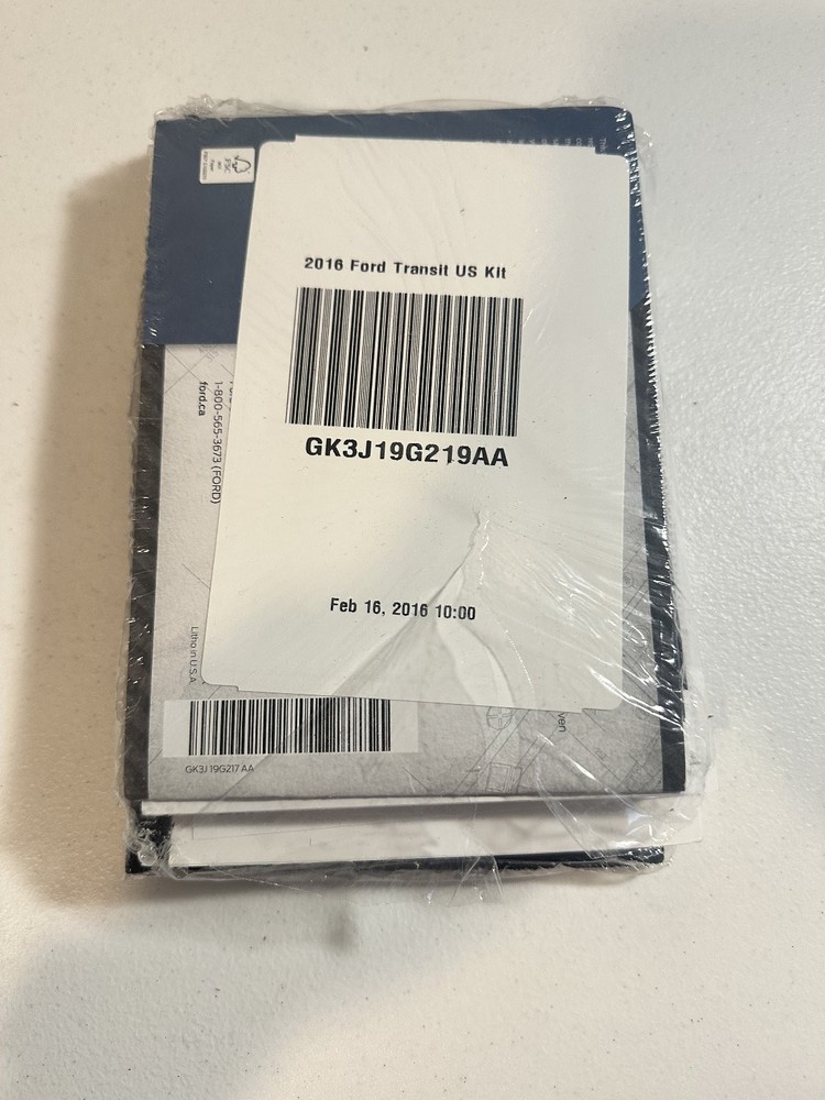 2016 Ford Transit Owners Manual Set