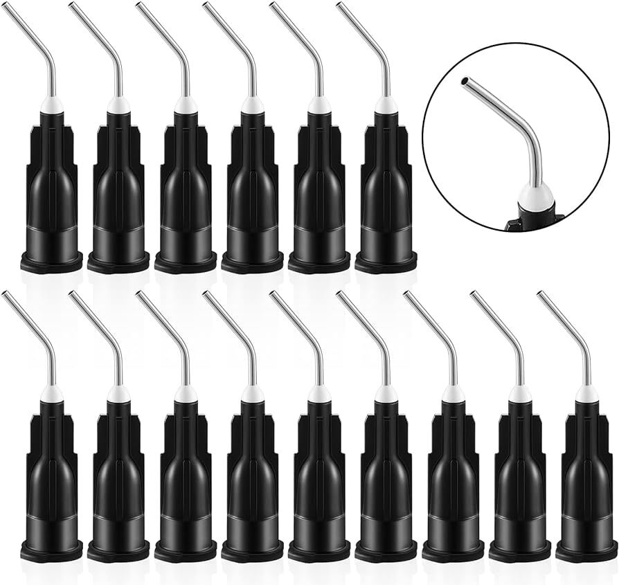 200 tips - Pre Bent Needle Flow Dispensing Tips 100 per bag / 2 bags