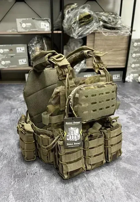 plate carrier double quick release tactical multicam 4-point Multicam 💛💙