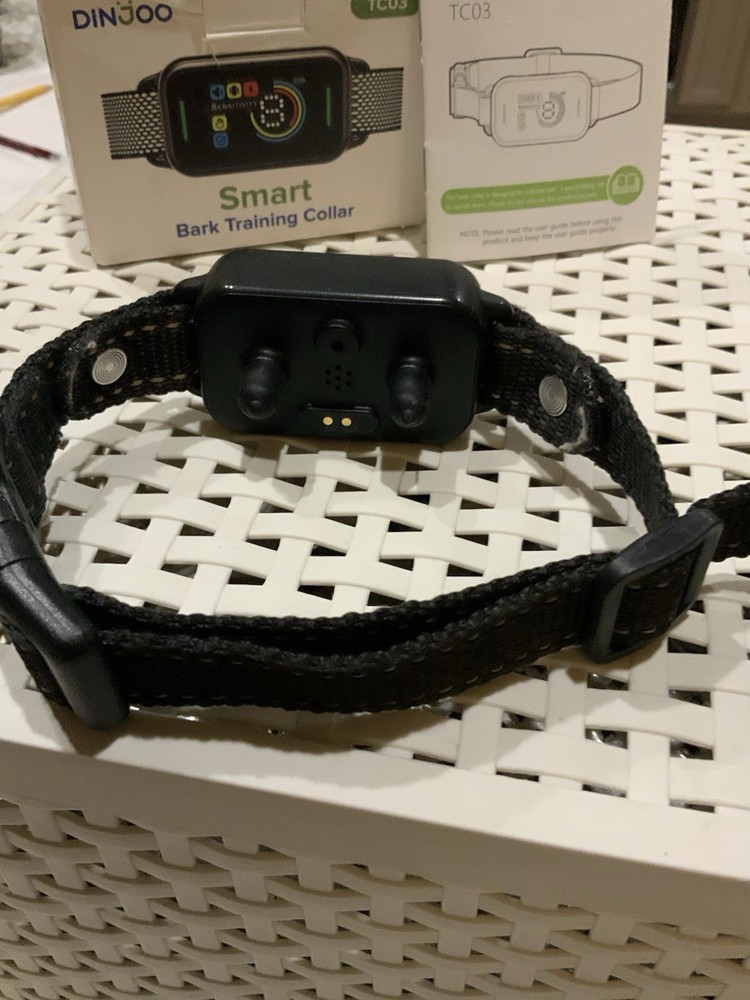 Dinjoo Bark Training Collar - "TC03" Smart Bark Training Collar Used (C7B2)....