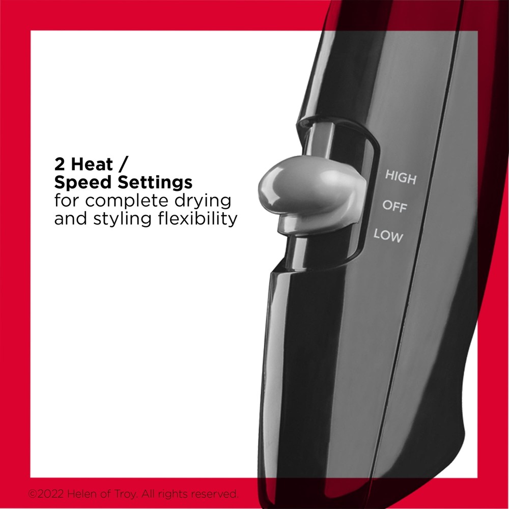 1875W Compact Hair Dryer, Black