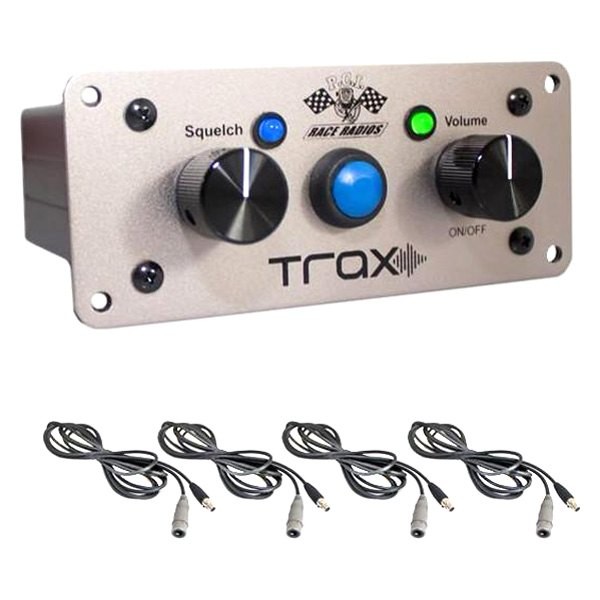 PCI Race Radios 2537 Trax Intercom Package 4 Headset/Helmet Cables