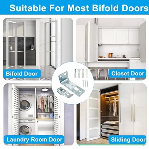 Pack Spring Loaded Bi-Fold Door Top Roller Guide Wheel, 7/8 Inch Plastic 6