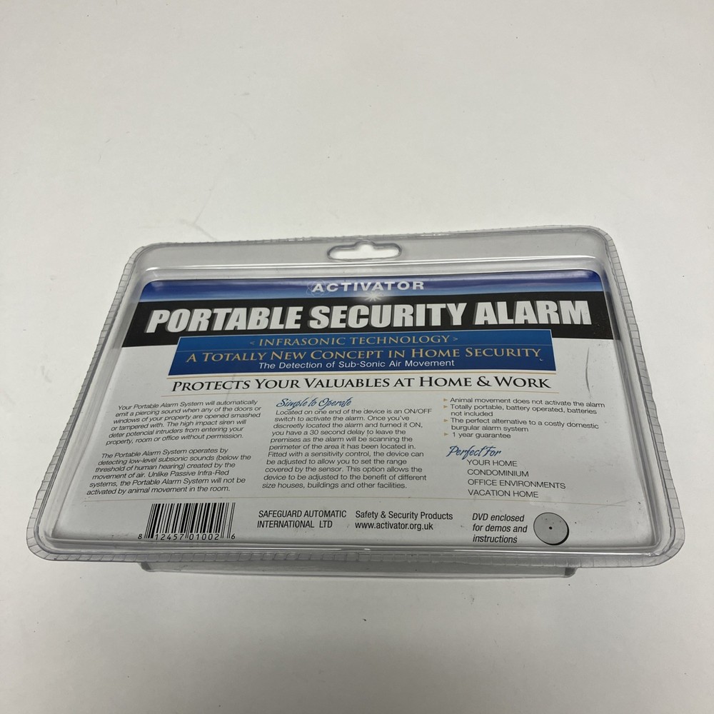 Safeguard Wireless Activator RX-7 Portable Security Alarm