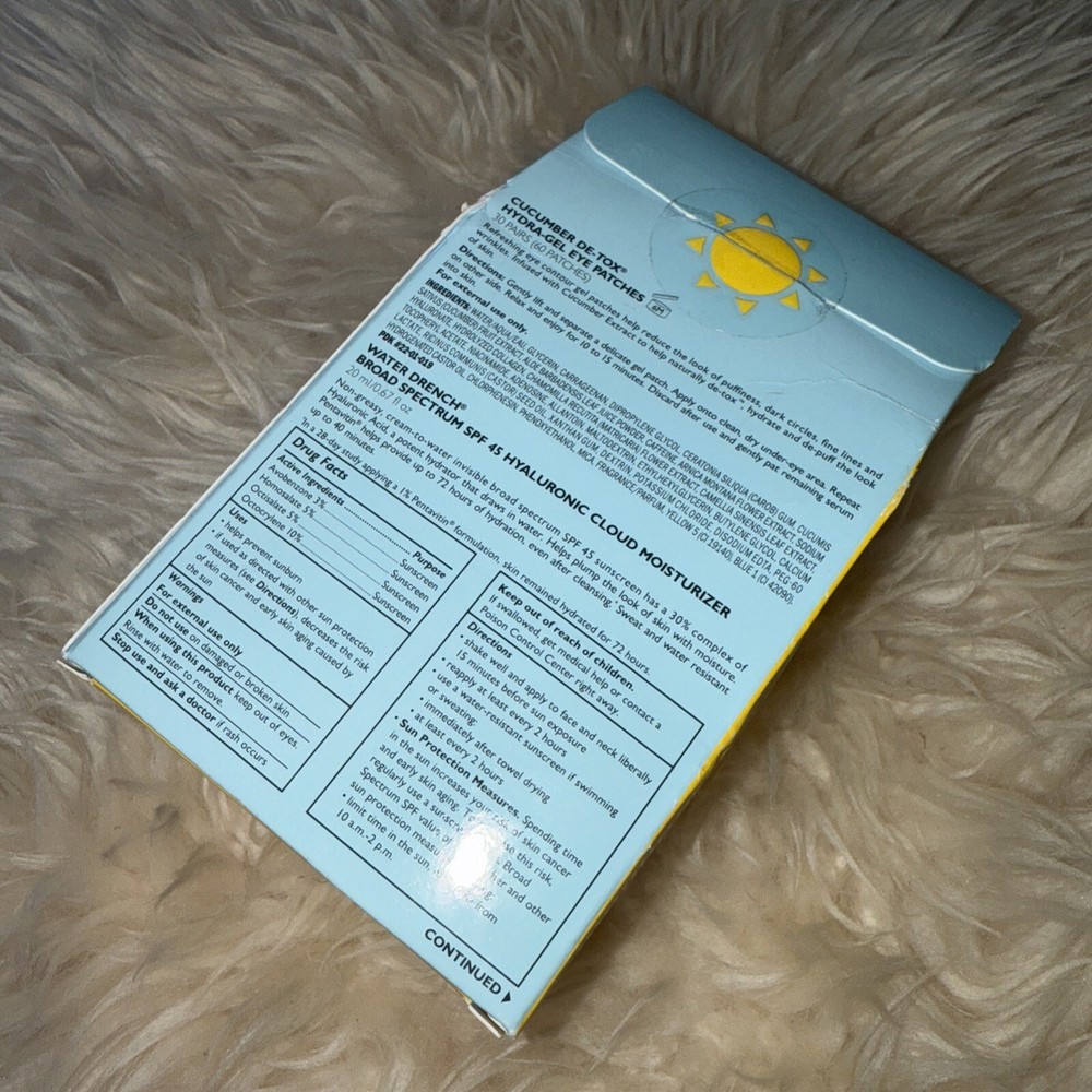 Peter Thomas Roth Patch & Protect Summer Cuumber Eye & Sunscreen 2 Piece Set NEW