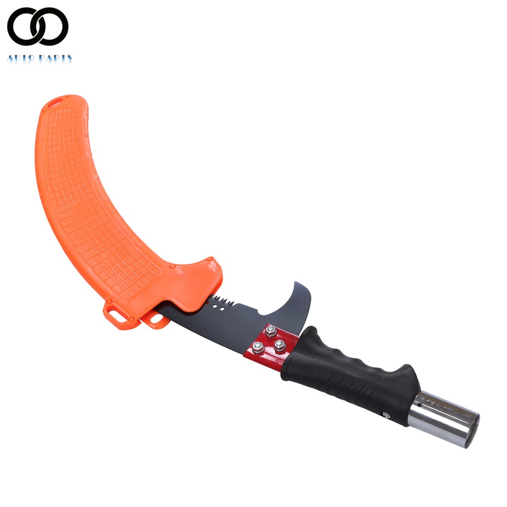 Manual Pole Saw 30 ft Extendable Tree Pruner, Sharp Steel Blade and Scissors
