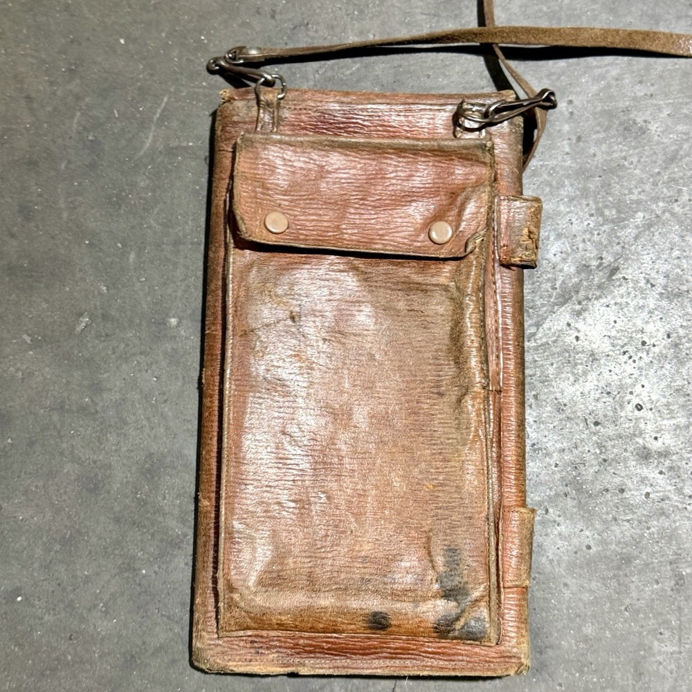 Original WW1 German Officer Leather Map Case