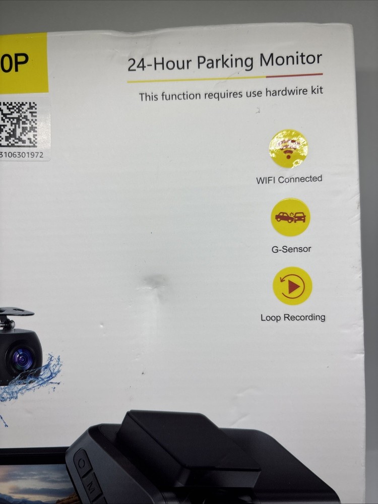 New 4K dashcam WiFi loop recording
