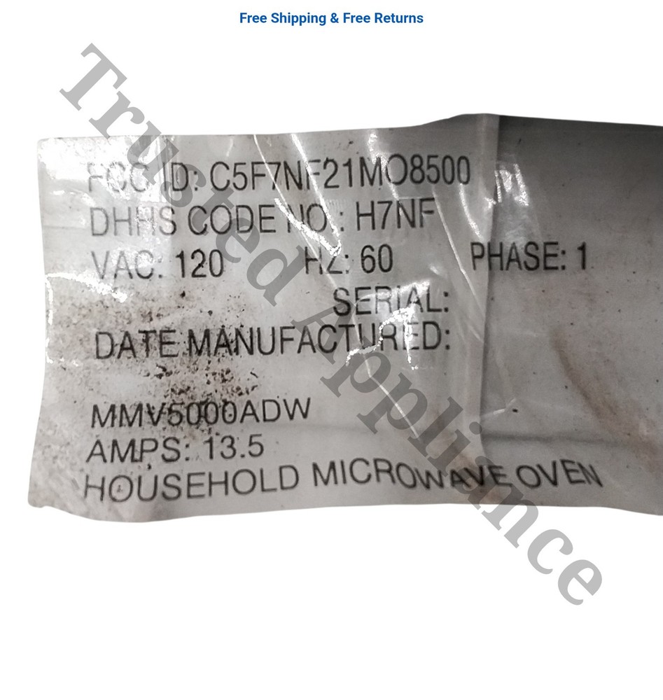 Microwave Control Panel Console 56001261 WHITE