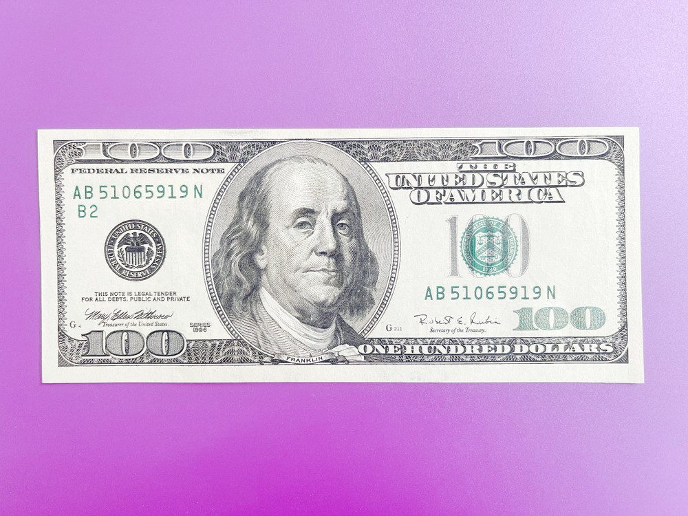 $100 1996 ((AB) FEDERAL RESERVE NOTE CHOICE UNC BU NOTE