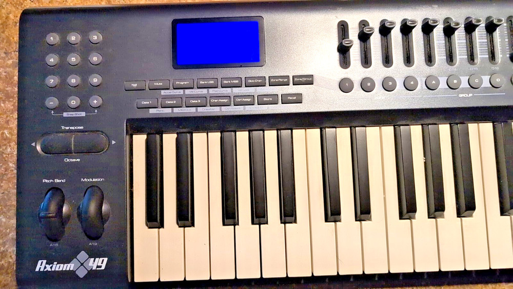 M-Audio Axiom 49 Key USB MIDI Keyboard Controller 2000s- Read Description twice