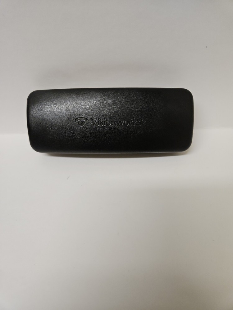 Vision Works Hard Black Clam Shell Eyeglass Case