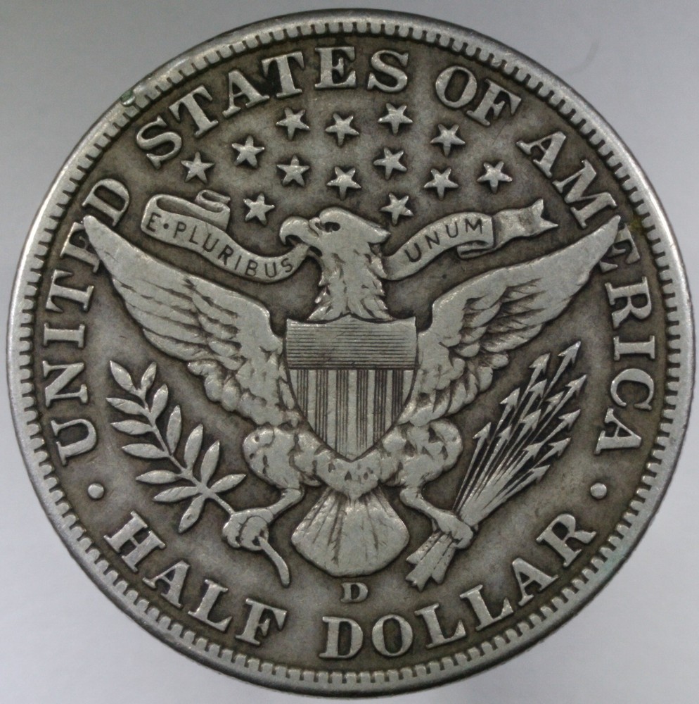 1912-D Barber Half Dollar