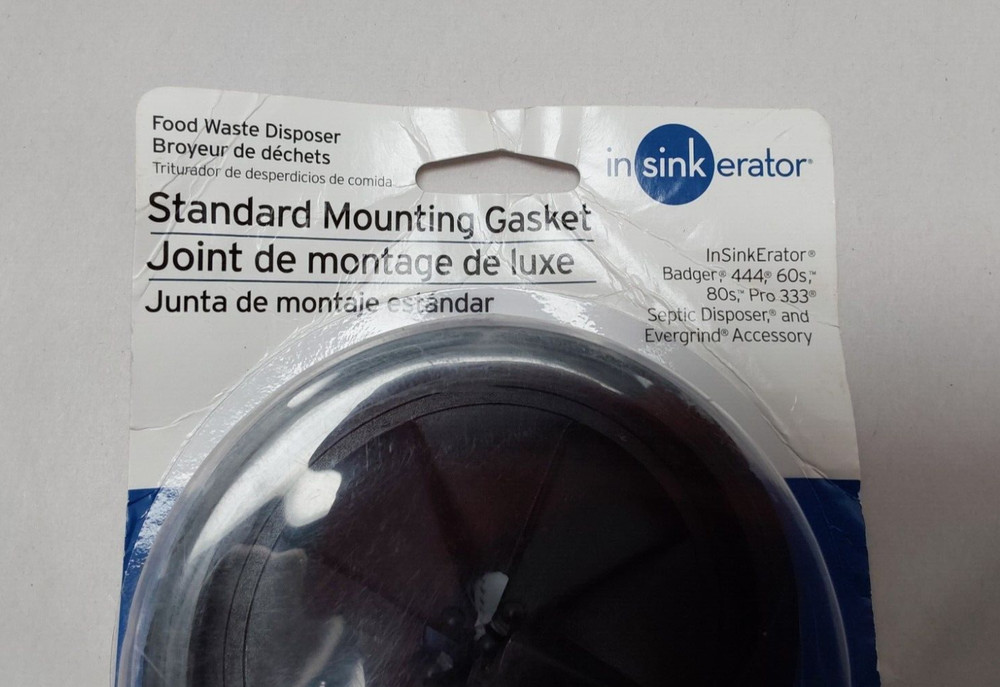 Insinkerator Standard Mounting Gasket for Garbage Disposals Black SMG-00, NEW