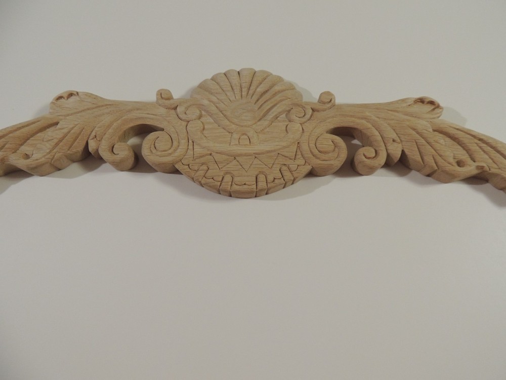 1 New Solid Oak Wood Crown Onlay, Woodworking