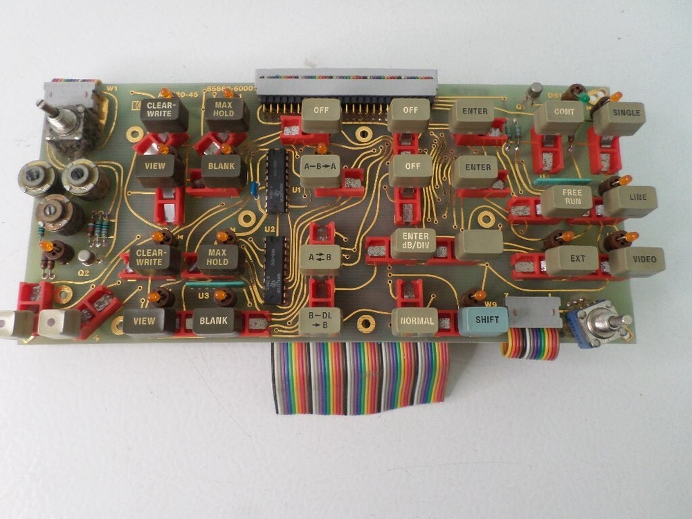 HP Spectrum Analyzer Panel Buttons and Face Frame ** 8500 Series ** Parts Only