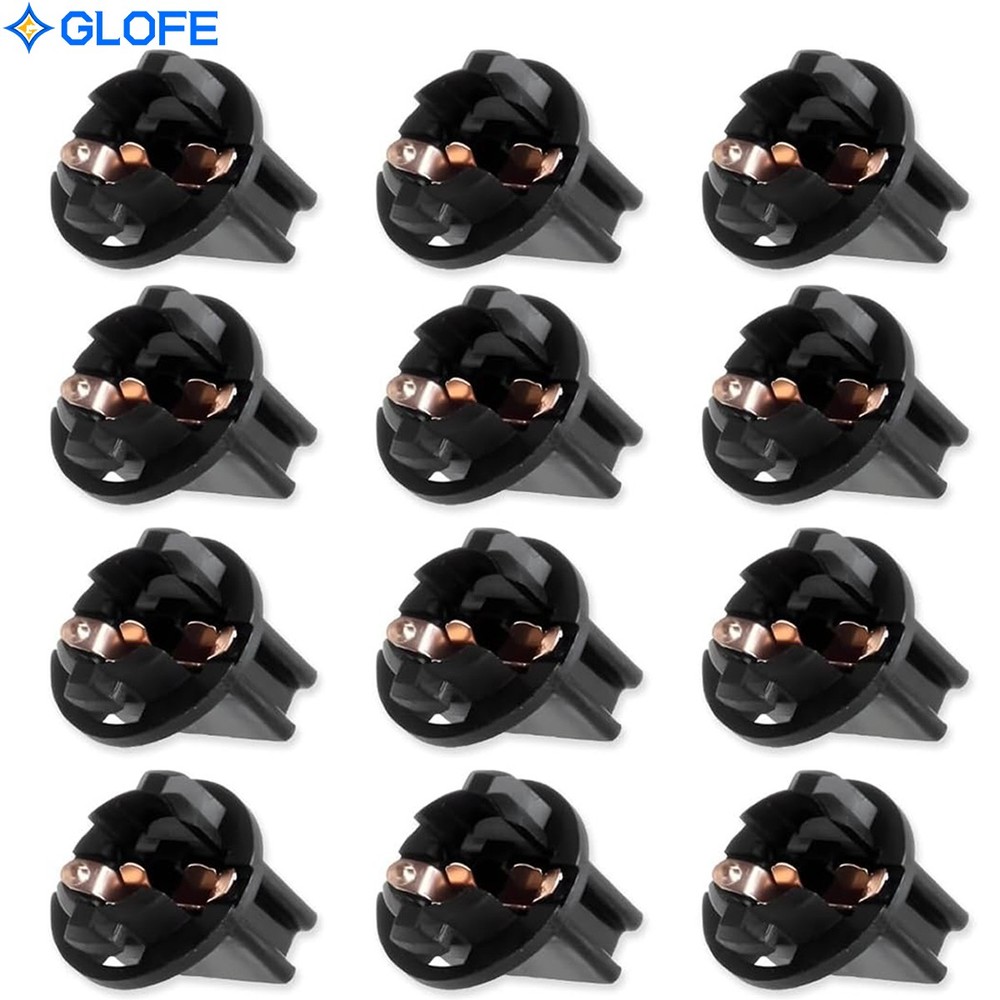 12X 168 194 Instrument Panel Cluster Light Bulb Dashboard Sockets Plug For Caddy