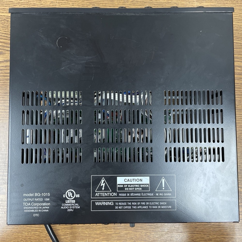 TOA BG-1015 Integrated Amplifier