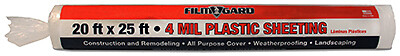 20 x 25-Ft. 4-Mil Clear Plastic Sheeting