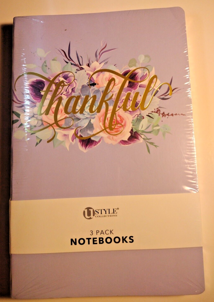Ustyle Collections 3 Pack Notebook 40 Sheets Per Notebook lined, Dotted, & Blank