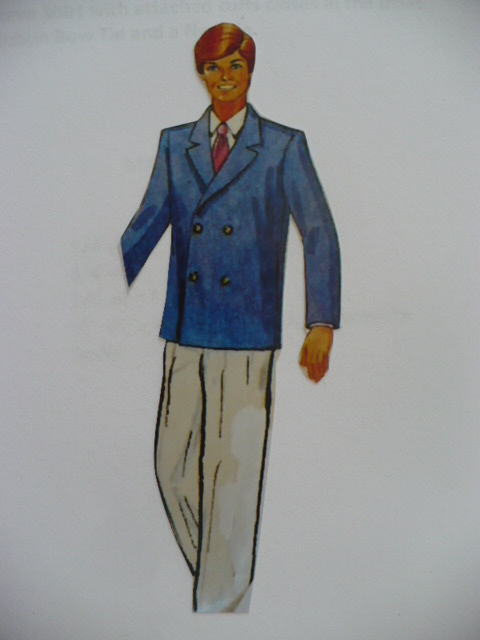 PATTERN FOR  KEN  1984 ERA DOUBLE BREASTED SUIT