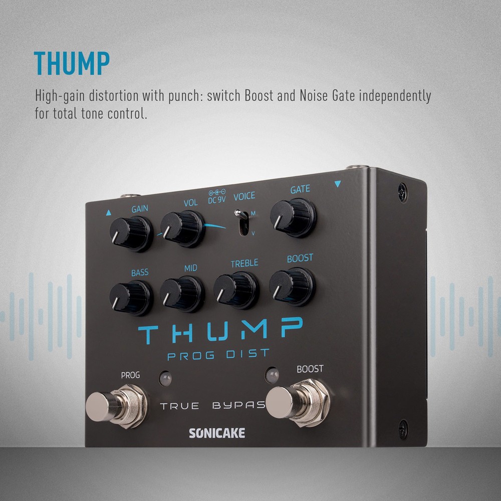 Sonicake Thump High-Gain Distortion Pedal