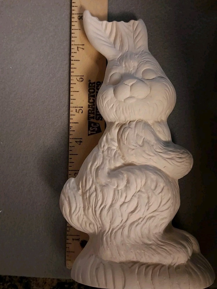 Ceramic Bisque~ Ready to Paint ~Chocolate Bunny 8" tall