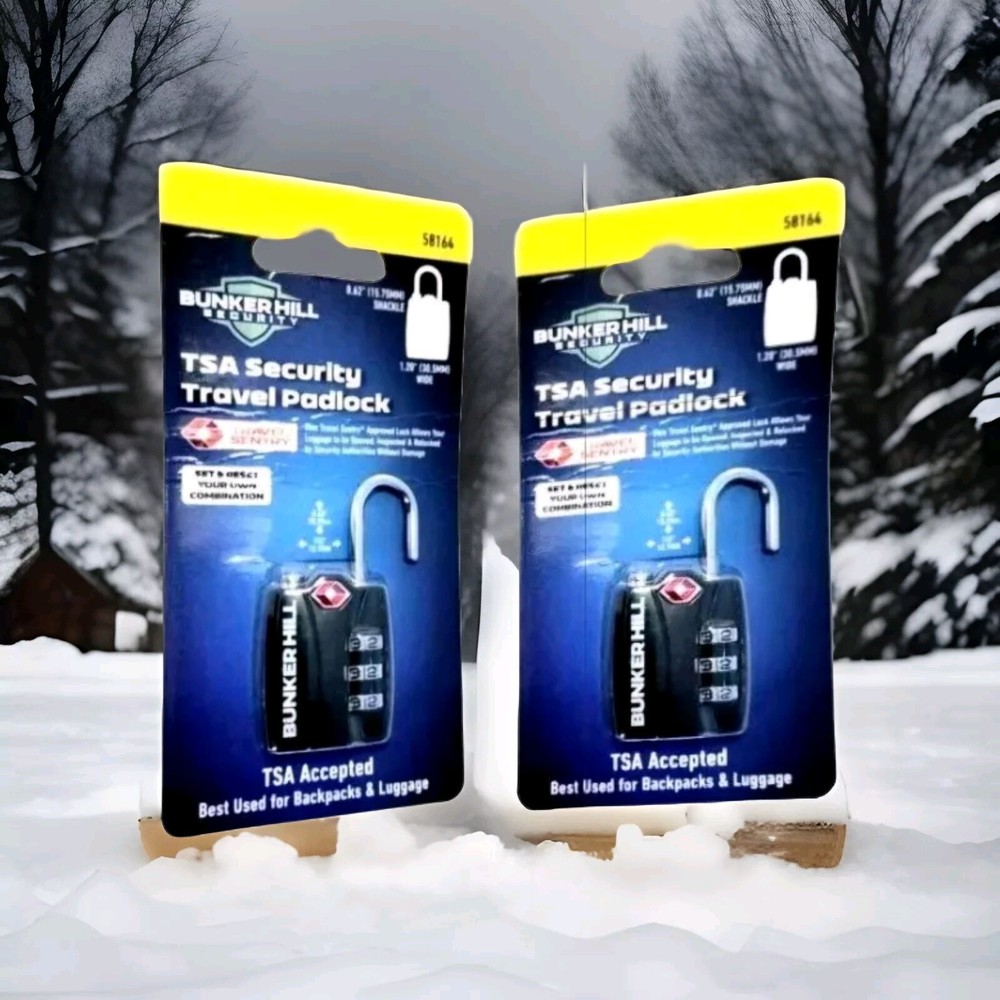 Two Bunker Hill Security  Travel set Padlock