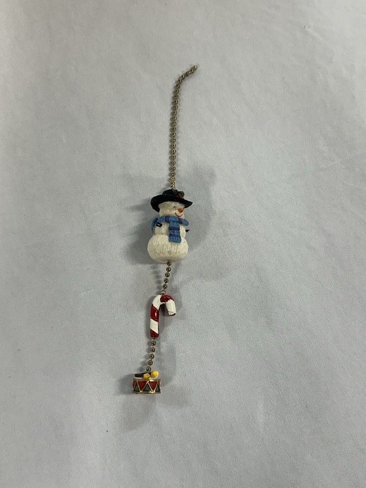 Vintage Snowman Fan Pull Chain