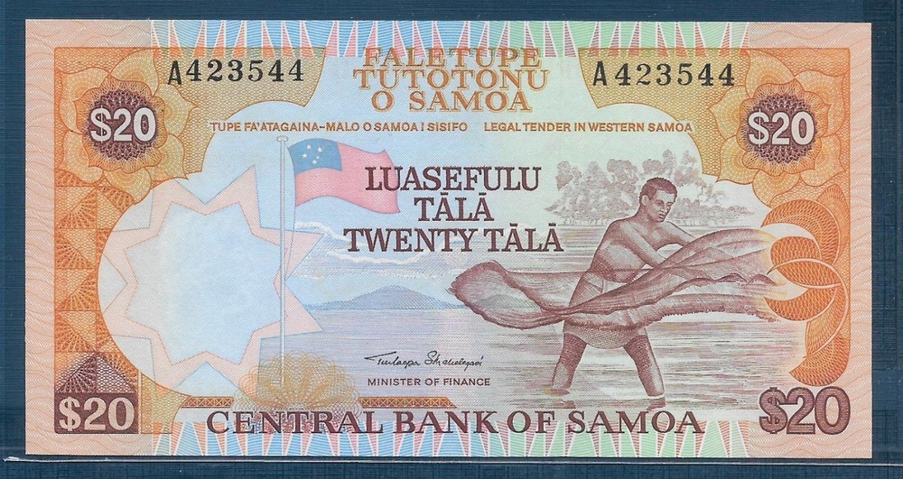 Western Samoa 20 Tala, 1985, P 28, UNC