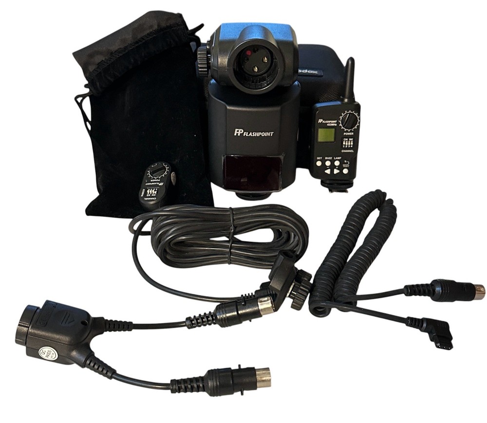 Flashpoint StreakLight 360 Ws Flash Strobe Transmitter Receiver Cable Set No Box