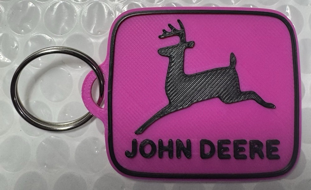 John Deere Custom 3d Printed Key Chain's