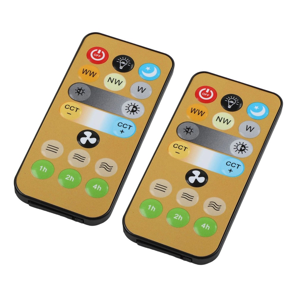 2pcs Replacement Remote Controls for E27 Ceiling Fan and Light Systems