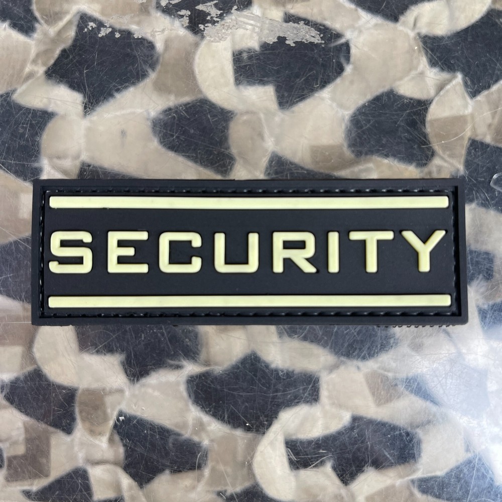 NEW Glow in the Dark Security PVC Patch (G-SECURITY)