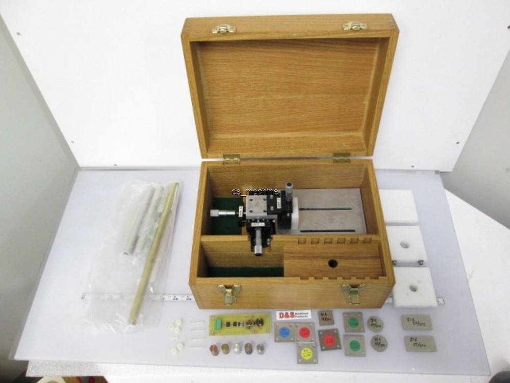 High Precision Proximity Switch Testing Rig with Various Metal Samples and Case