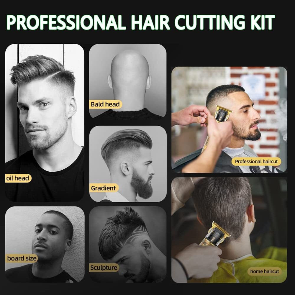 Recortadora de cabello recargable inalámbrica profesional Zero Gapped