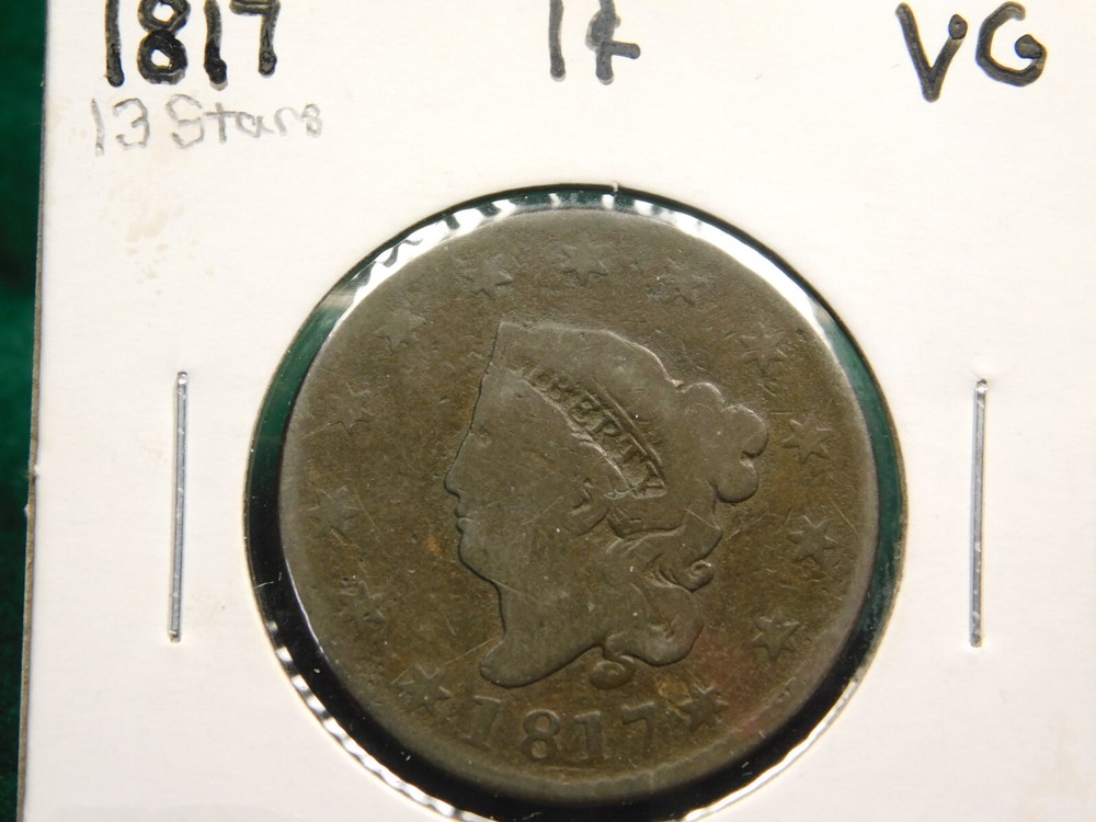 1817    Large Cent Item # 11250