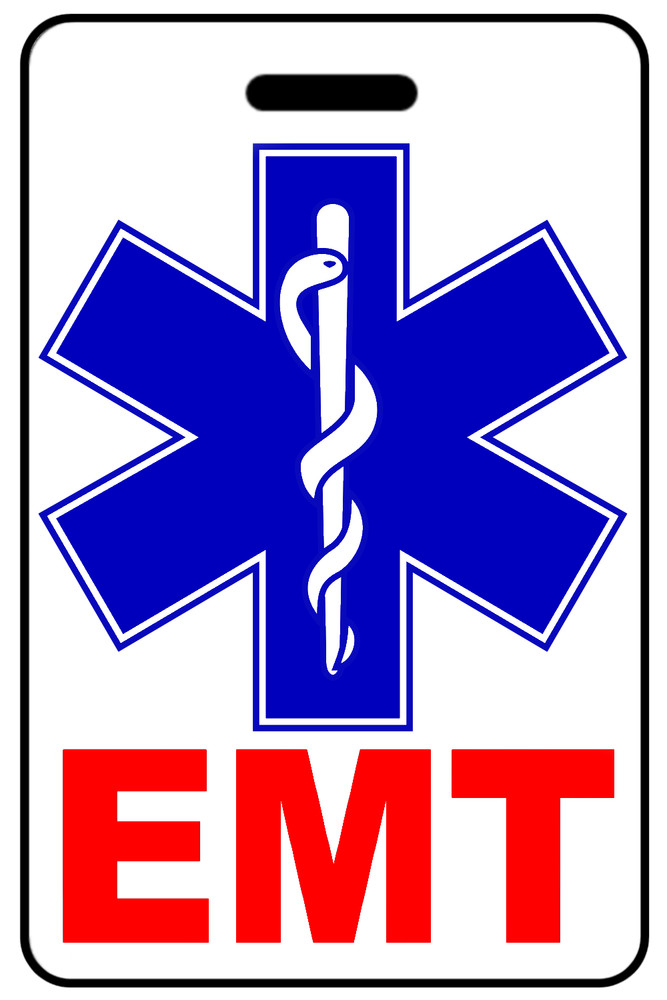 Personalized EMT Luggage/Gear Bag Tag