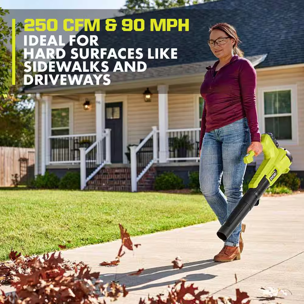 ONE+ 18V Cordless String Trimmer/Edger and Blower/Sweeper Combo Kit & 3 Pack. 06