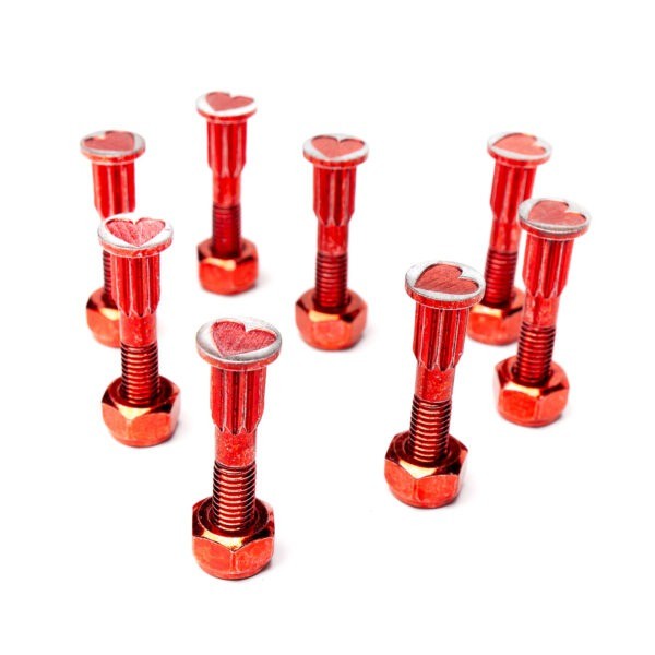 Screw City Hardware Heart Skateboard Hardware Set - 1"
