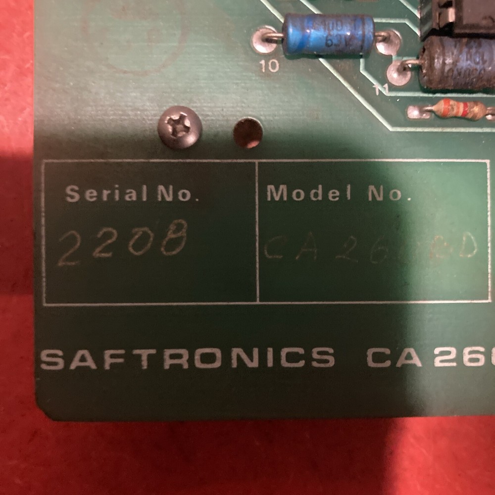 Saftronics Soft Starter Control Board. 480V, CA260BD