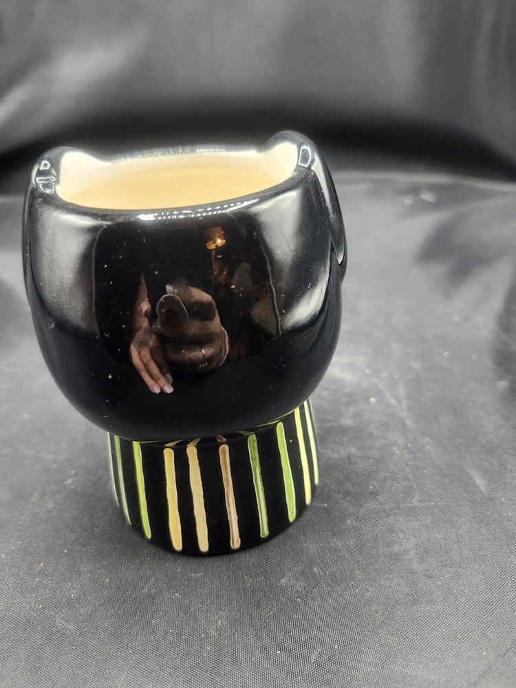Ceramic Cartoon Painted Black Dog Planter Threshold for Target