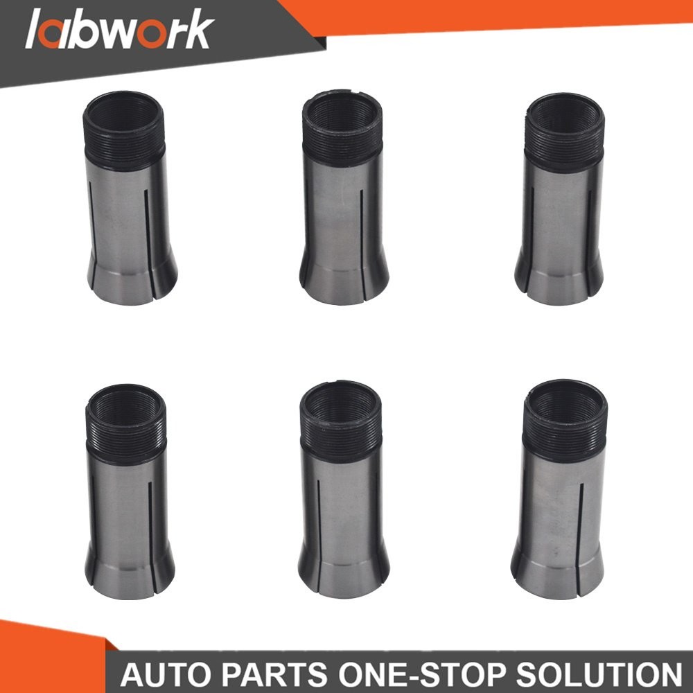 Labwork 5C Square Collets 6 Pack Set 1/4, 5/16, 3/8, 1/2, 5/8, 3/4"