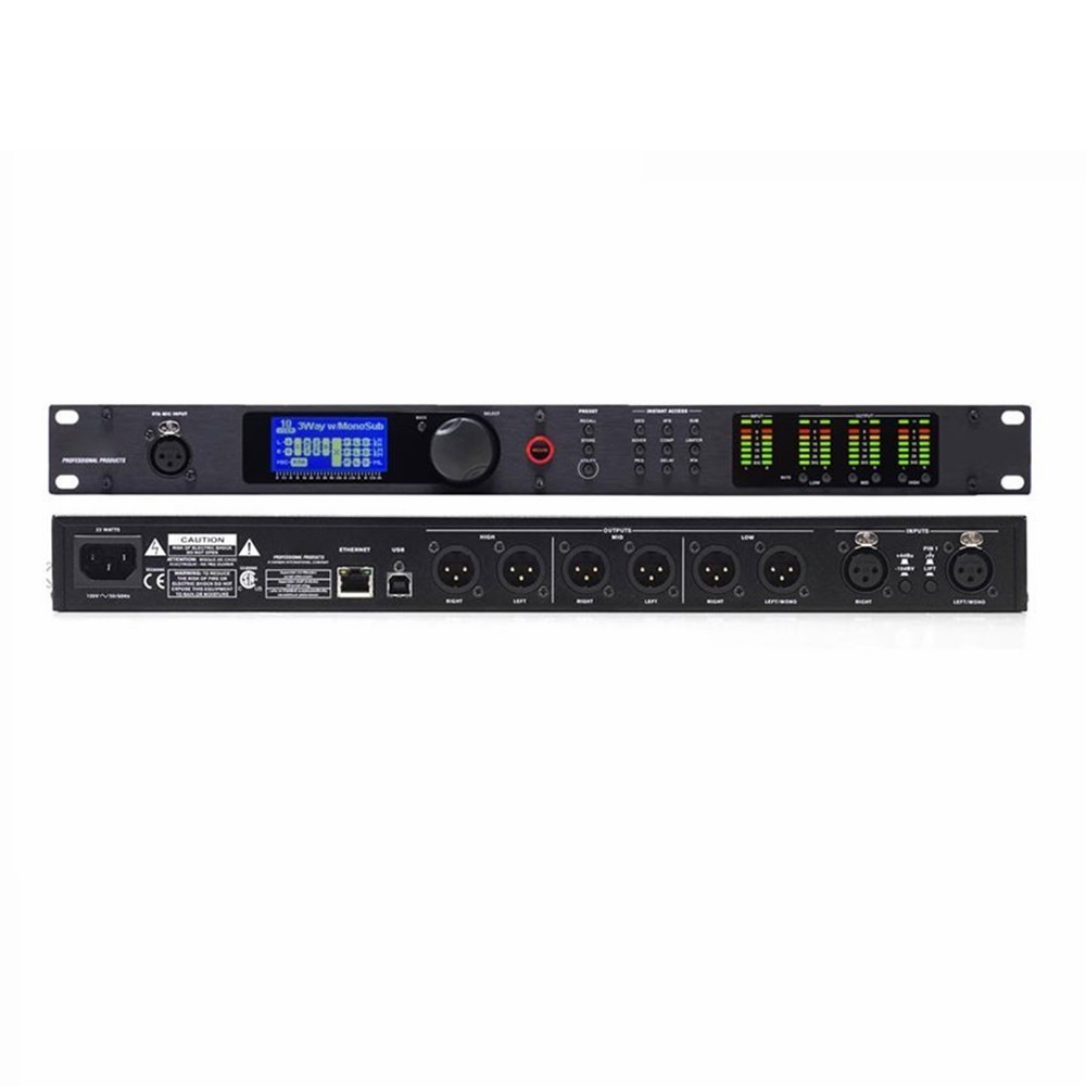 Digital Audio Processor Equalization & Loudspeaker Management System 2 IN 6 OUT
